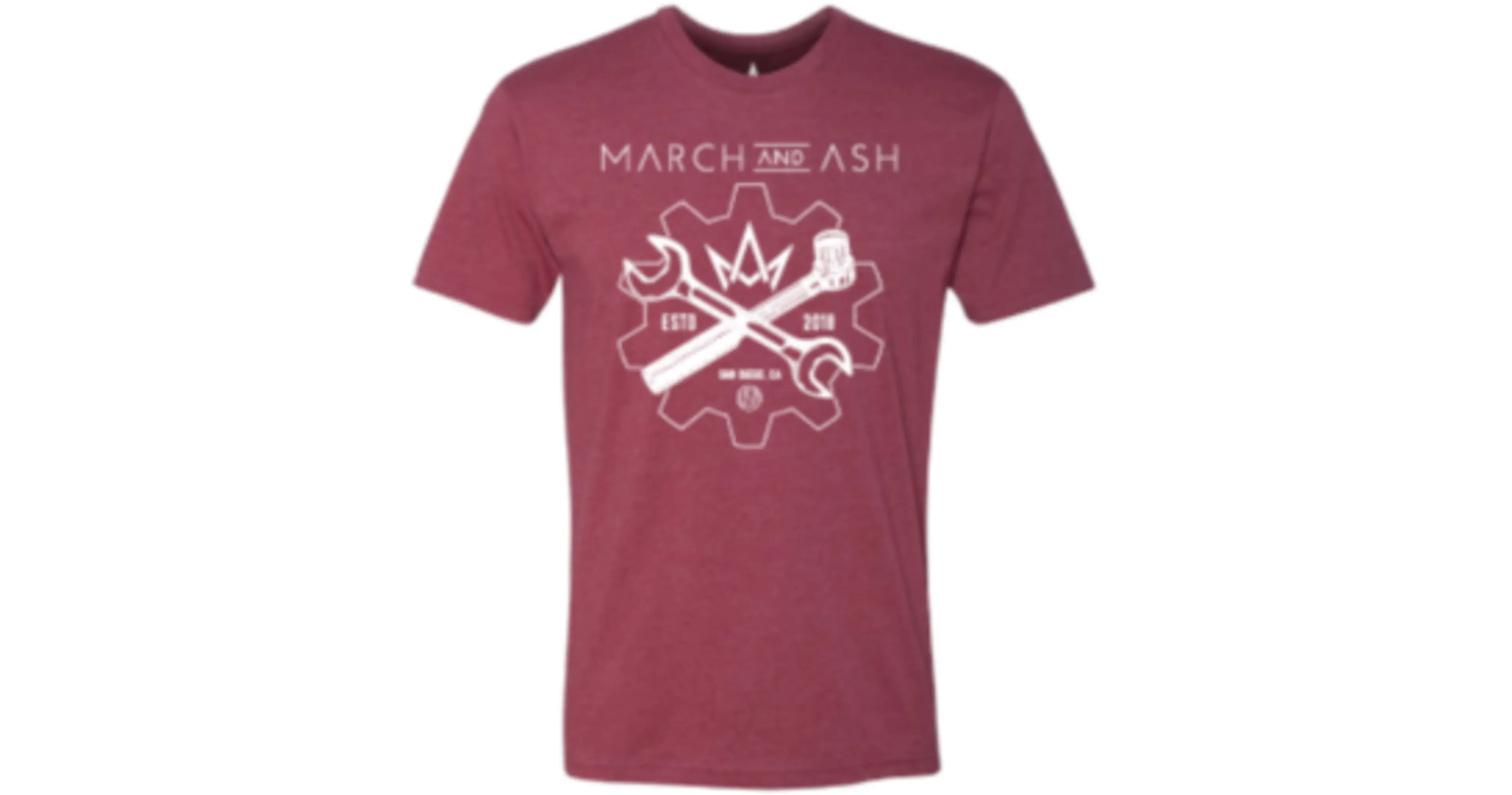 Unisex Cardinal March and Ash Wrench Tee