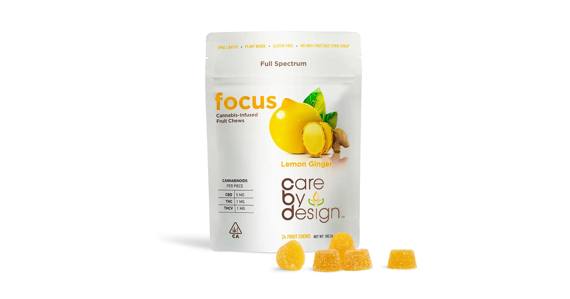 Lemon Ginger Focus Gummies
