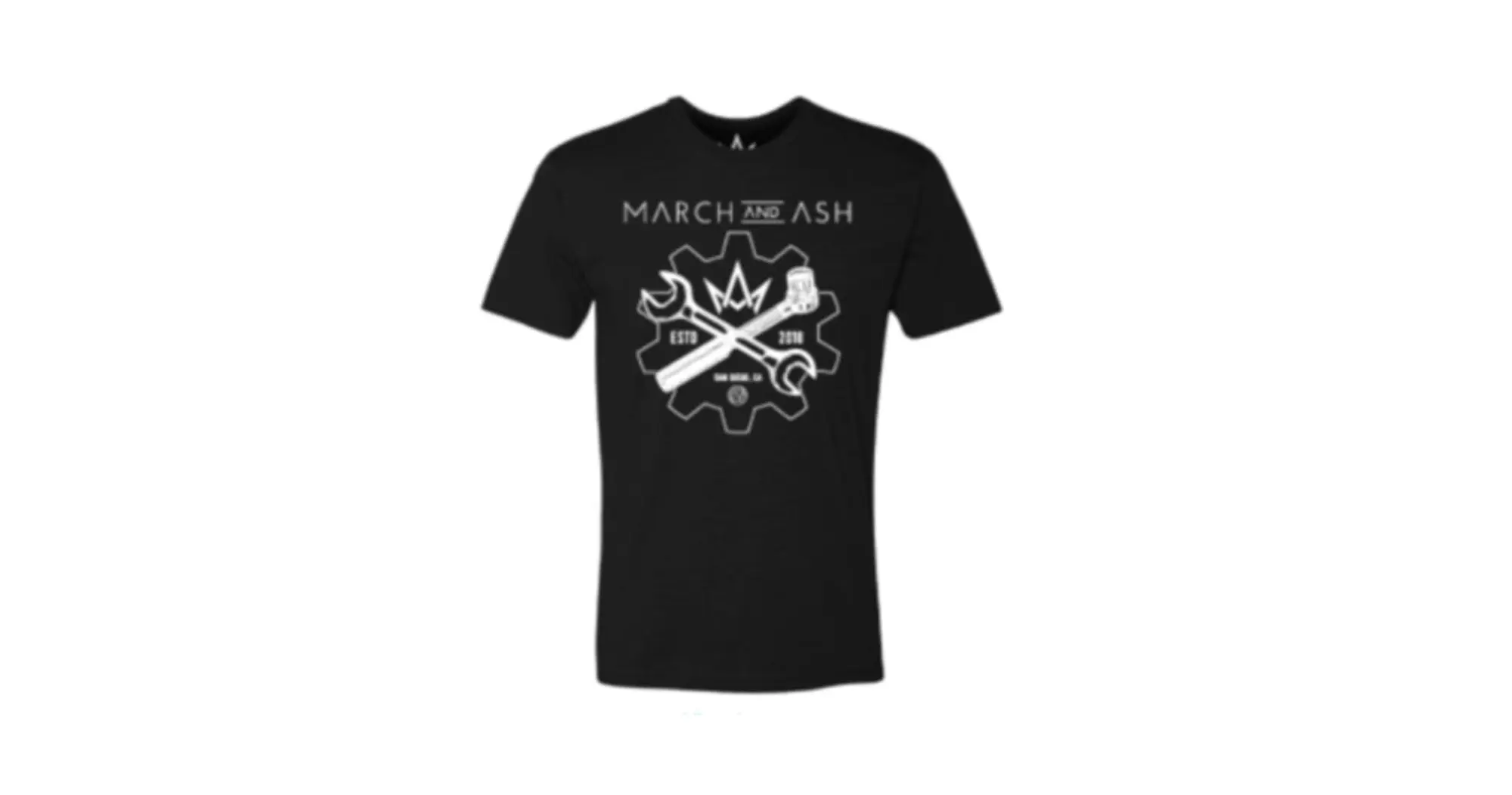Unisex Black March and Ash Wrench Tee