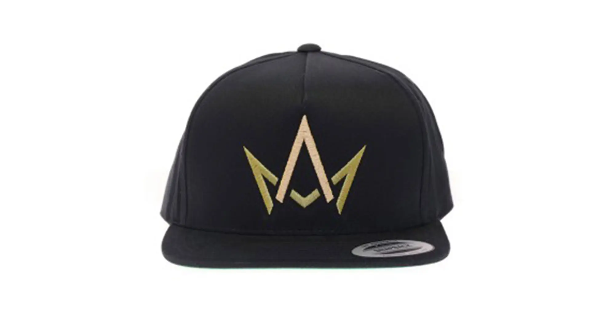Black Hat Gold and Green Crown