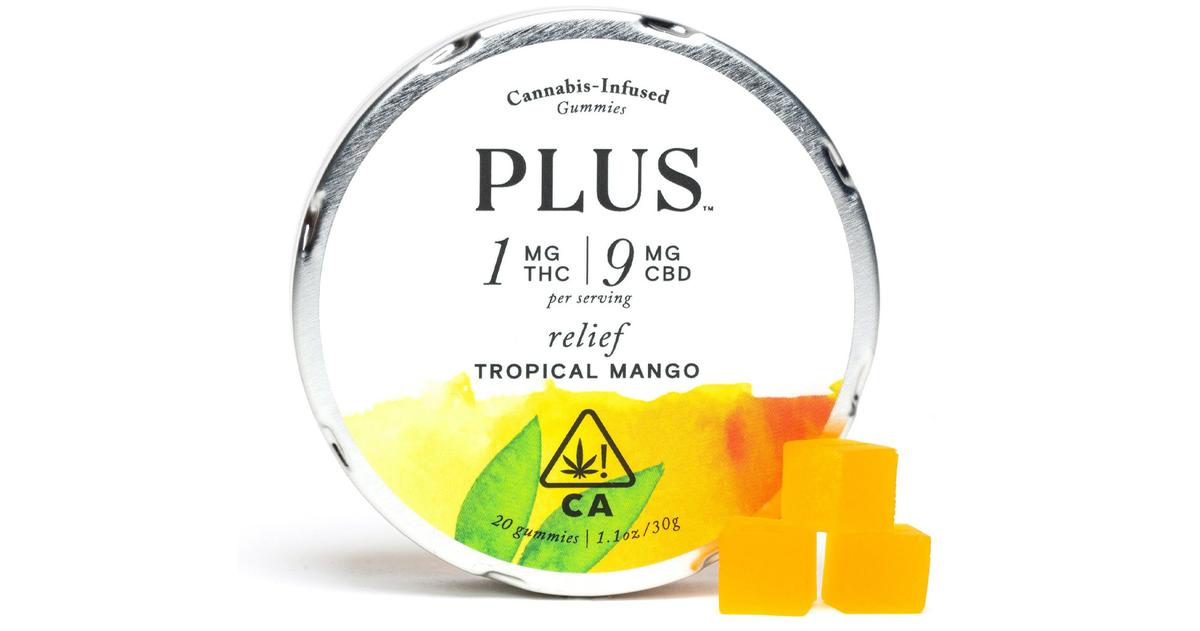 Tropical Mango 9:1 CBD Relief Gummies
