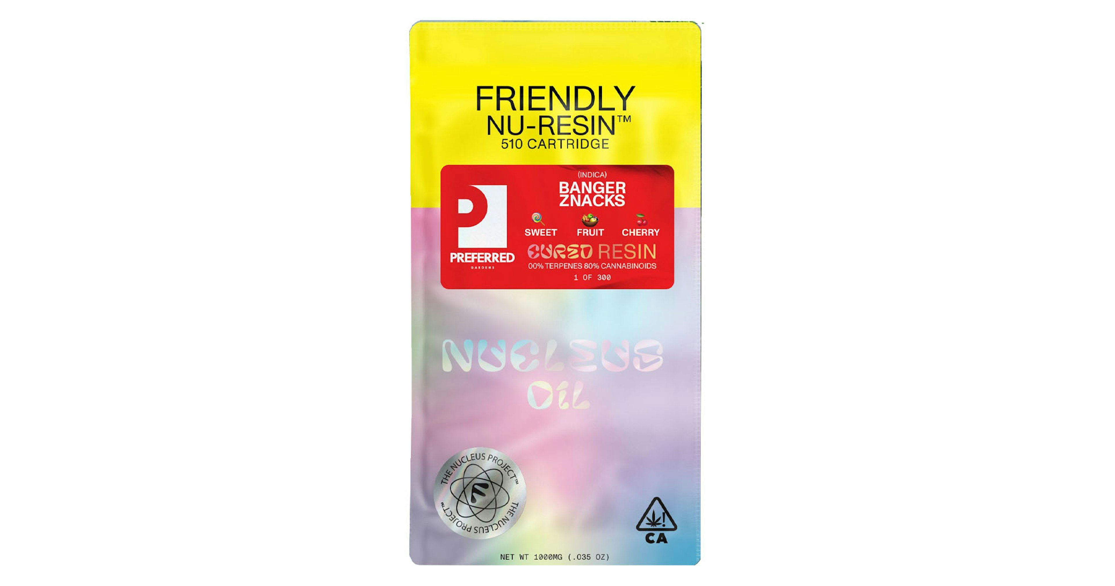 Banger Znacks Nucleus Cured Resin Cartridge