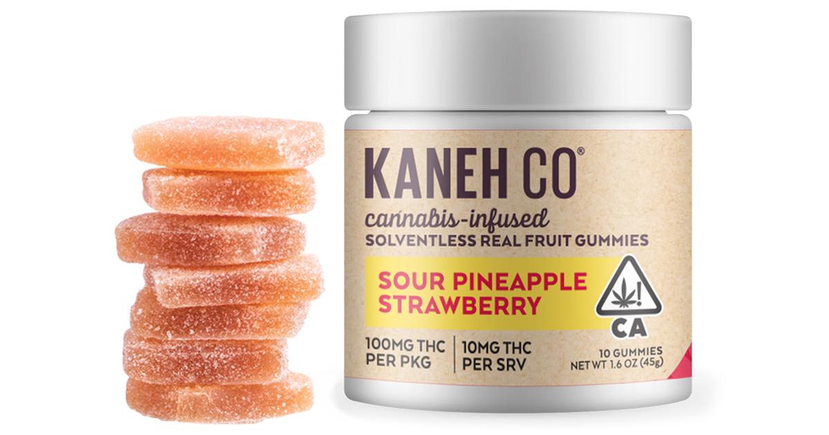 Sour Pineapple Strawberry Solventless Gummies