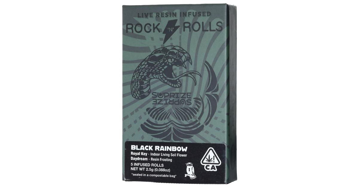 Black Rainbow Live Resin Infused Pre-Rolls