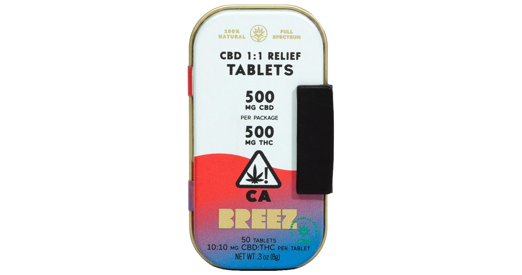 Extra Strength CBD 1:1 Relief Tablet Tin