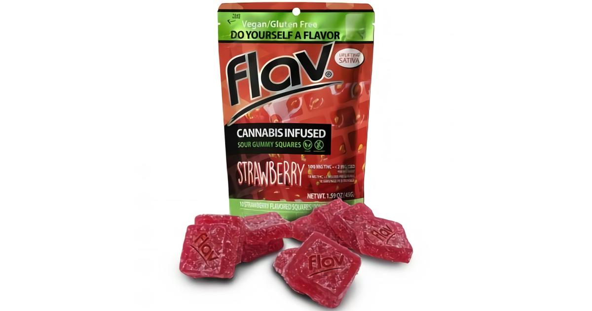 Strawberry Gummy Squares