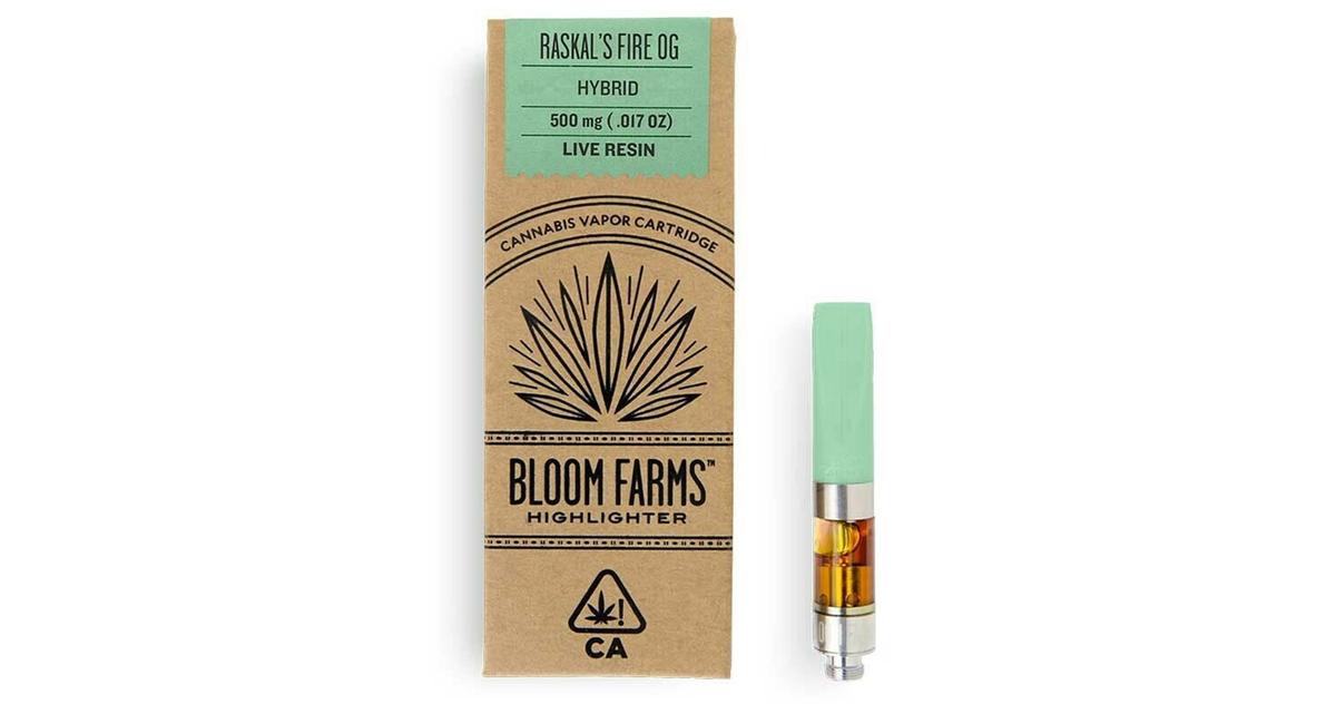 Raskals Fire OG Live Resin Cartridge