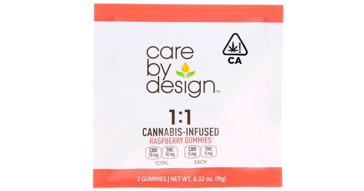 Raspberry 1:1 THC:CBD Gummies