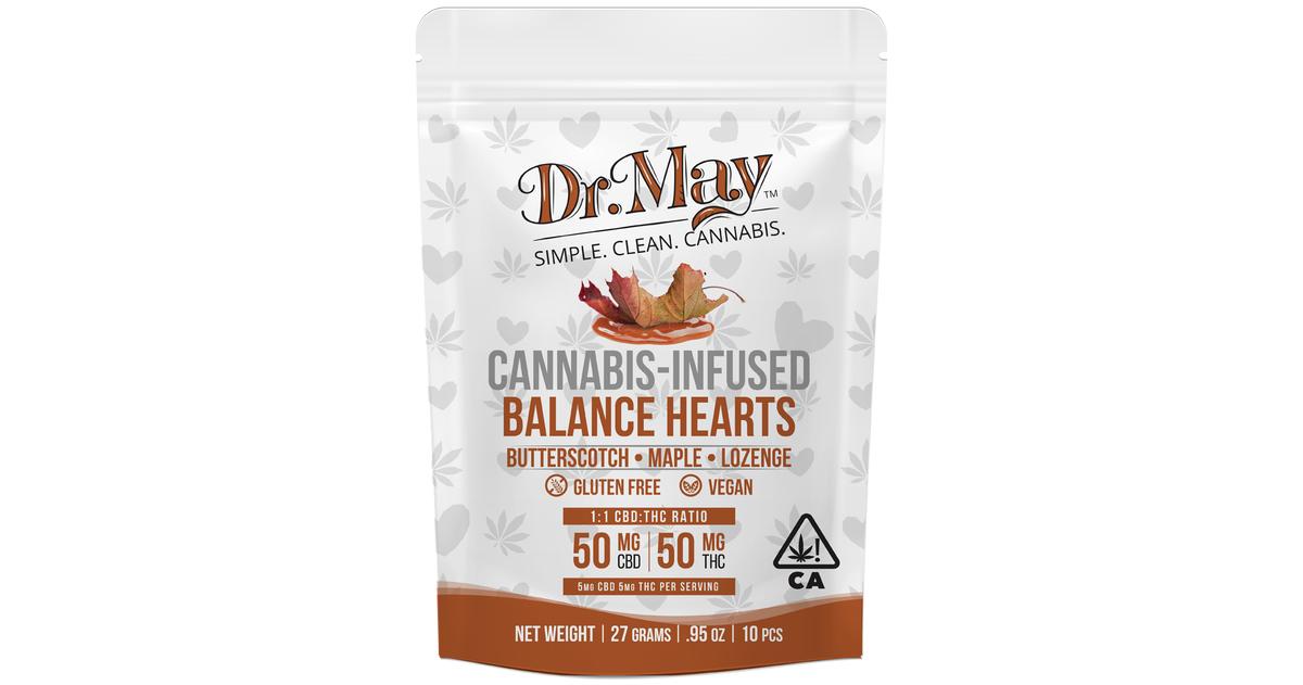 Butterscotch Maple 1:1 THC:CBD Balance Lozenge Hearts
