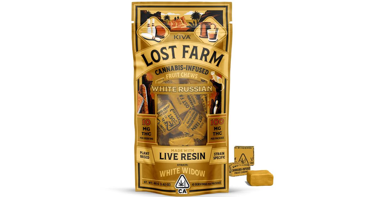 White Russian White Widow Live Resin Fruit Chews