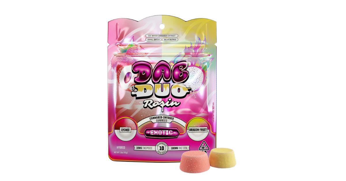 Lychee + Dragonfruit Dab Duos Rosin Gummies