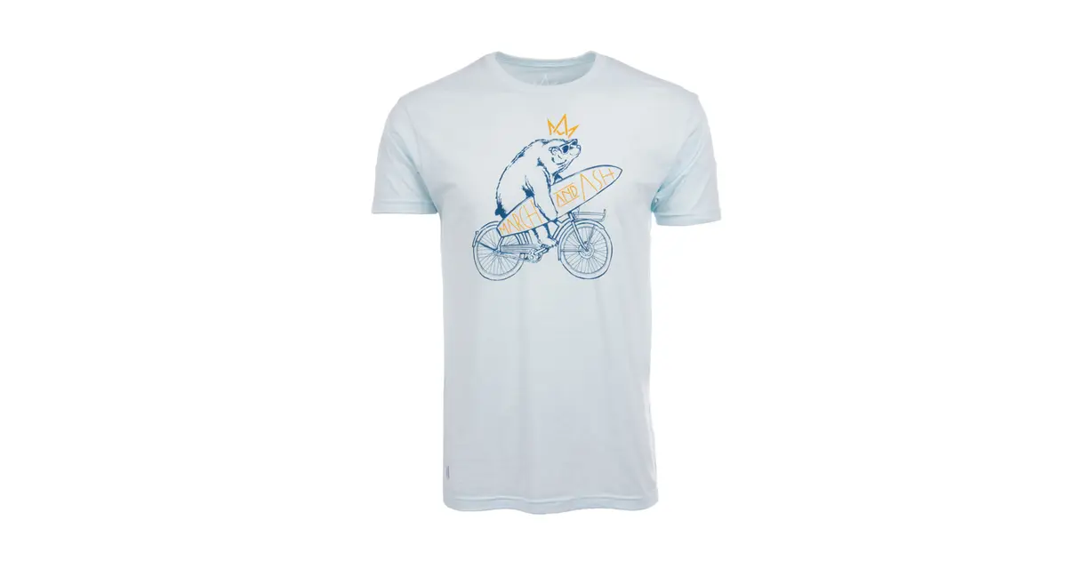 Unisex Ice Blue Beach Cruise Bear T-Shirt