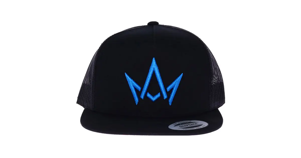 Black Hat Steel Blue Crown