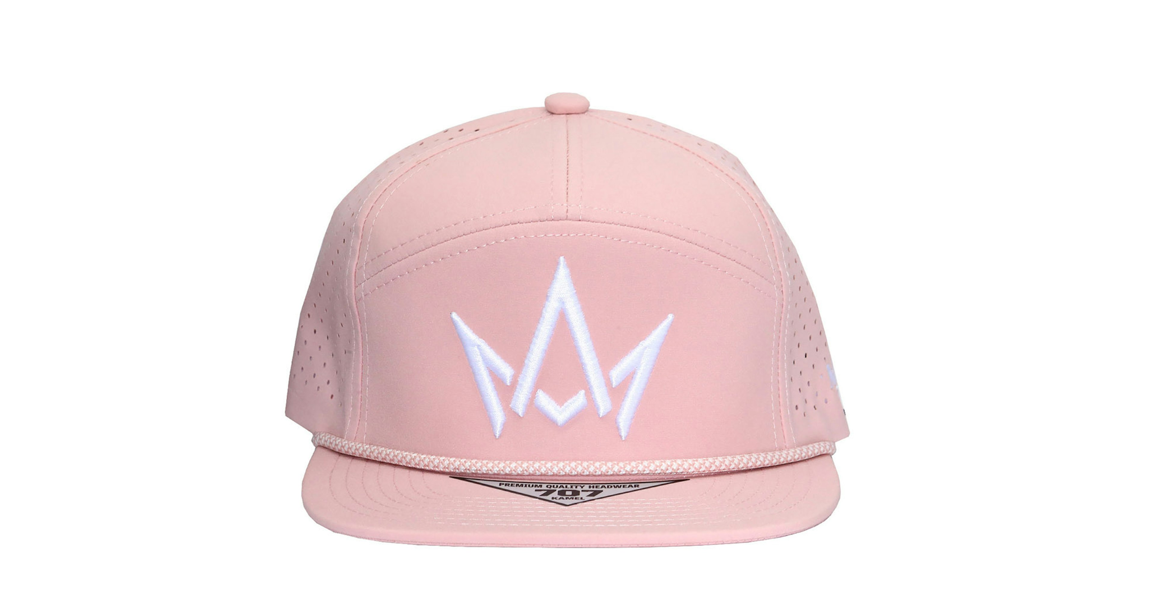 Pink Hat White Crown Logo