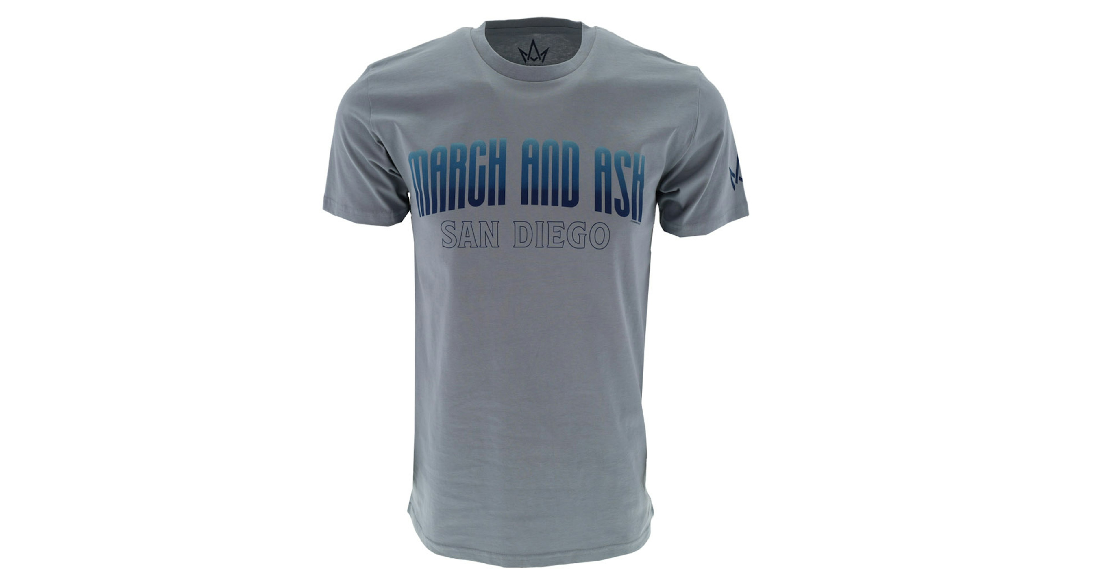 Unisex Blue Ombre March and Ash Tee