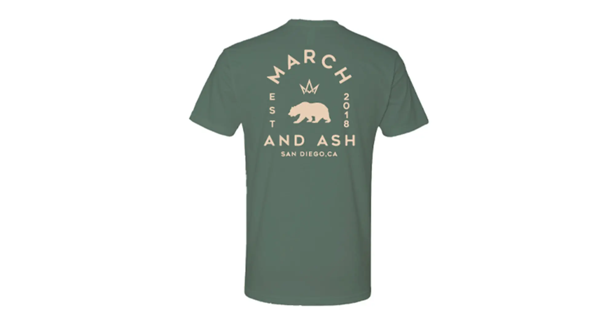 Unisex Forest Green March and Ash Tee