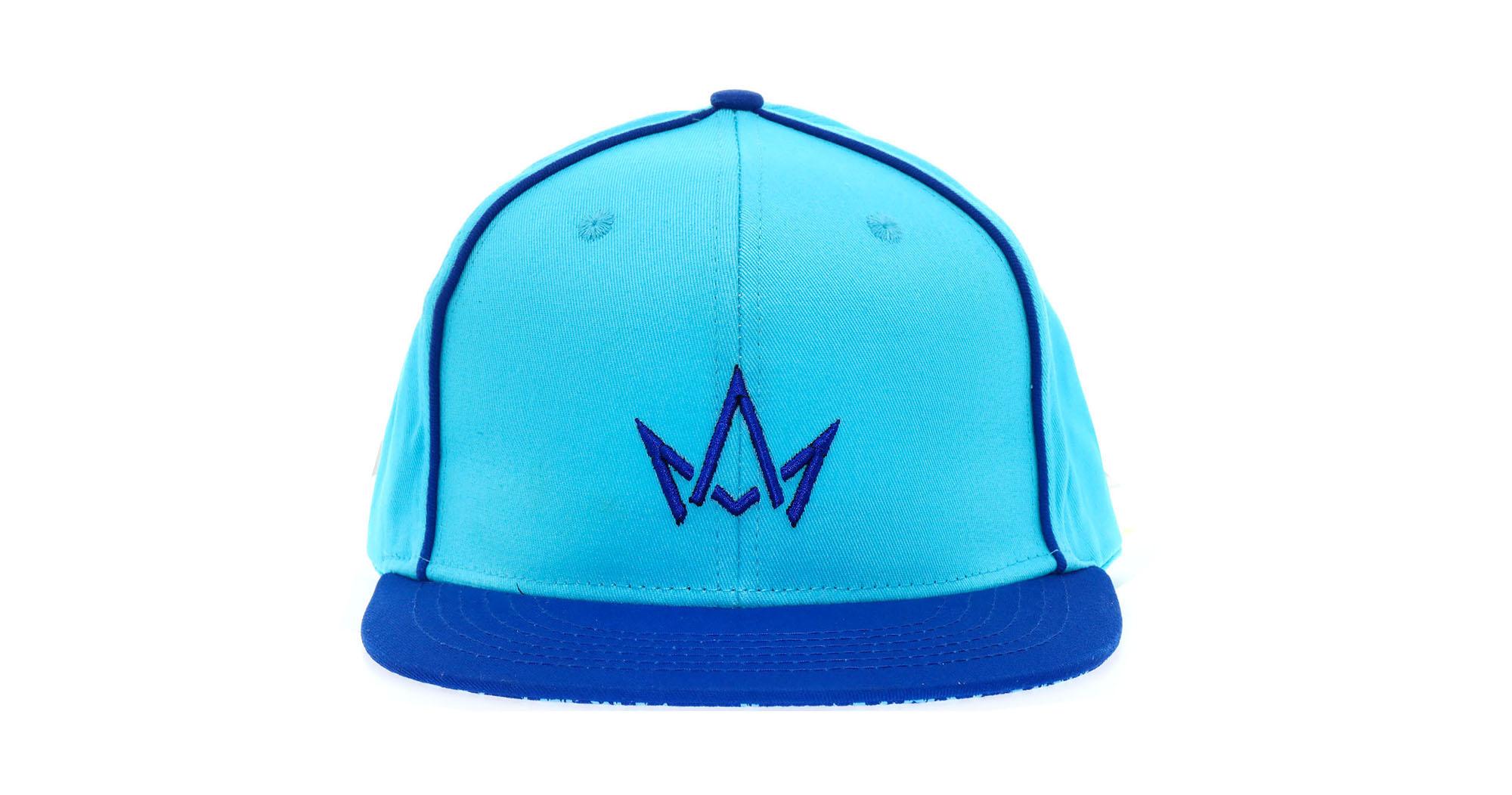 Bright Blue Hat Blue Crown Logo