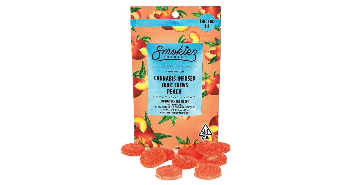 Peach 1:1 THC:CBD Fruit Chews