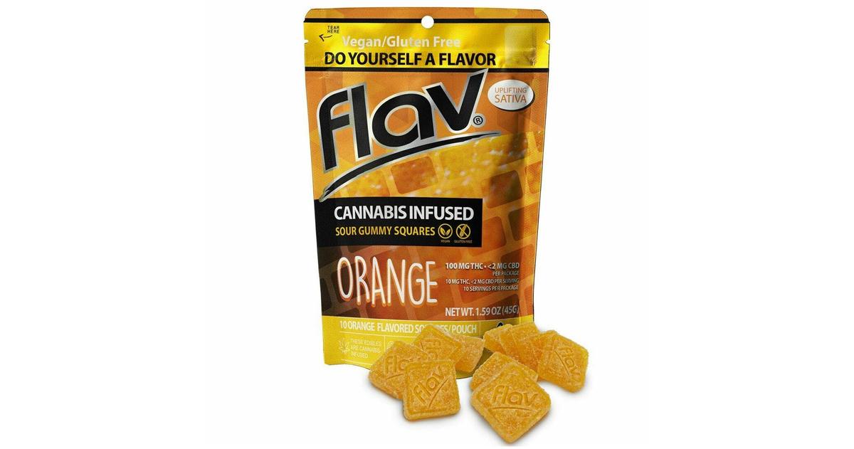Orange Gummy Squares