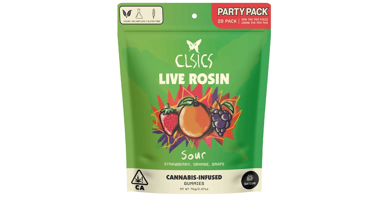 Sour Sativa Party Pack Rosin Gummies