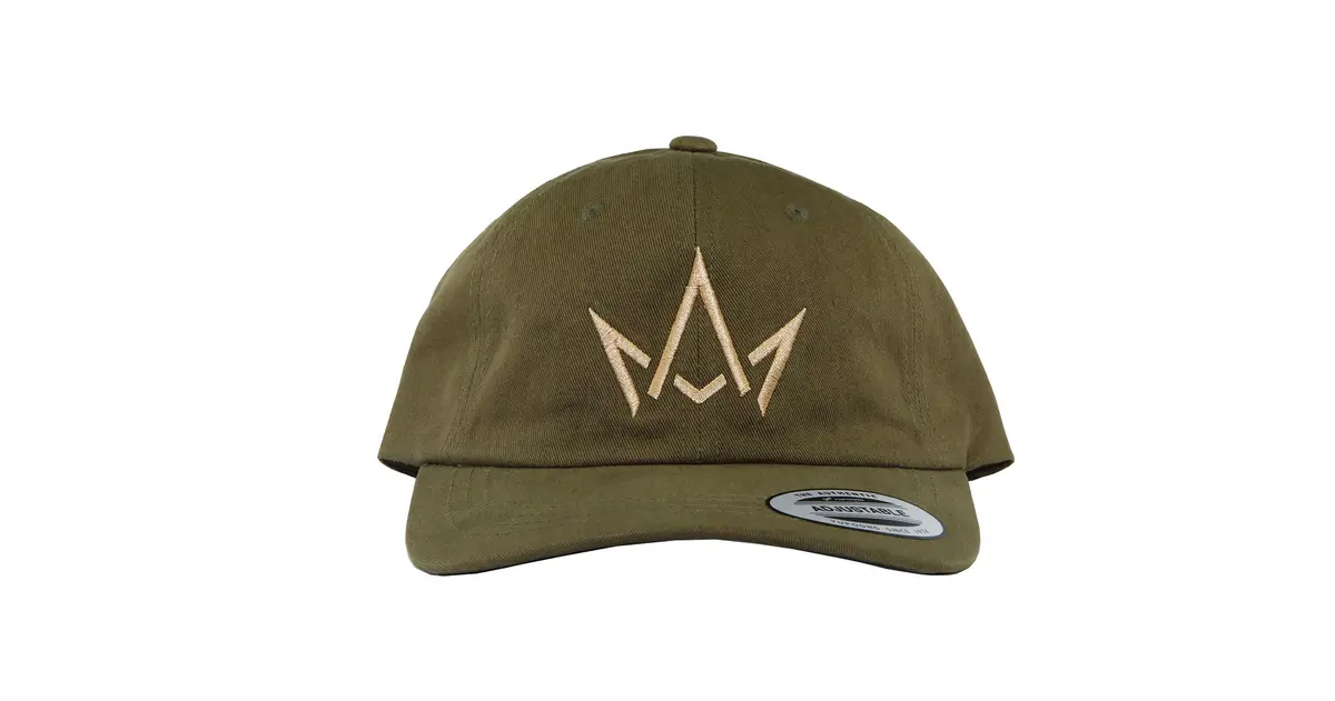 Mission Valley - March and Ash - Olive Green Hat Gold Crown Logo - Dad Hat  - San Diego, Vista & Imperial Cannabis Dispensary with Delivery - March and  Ash