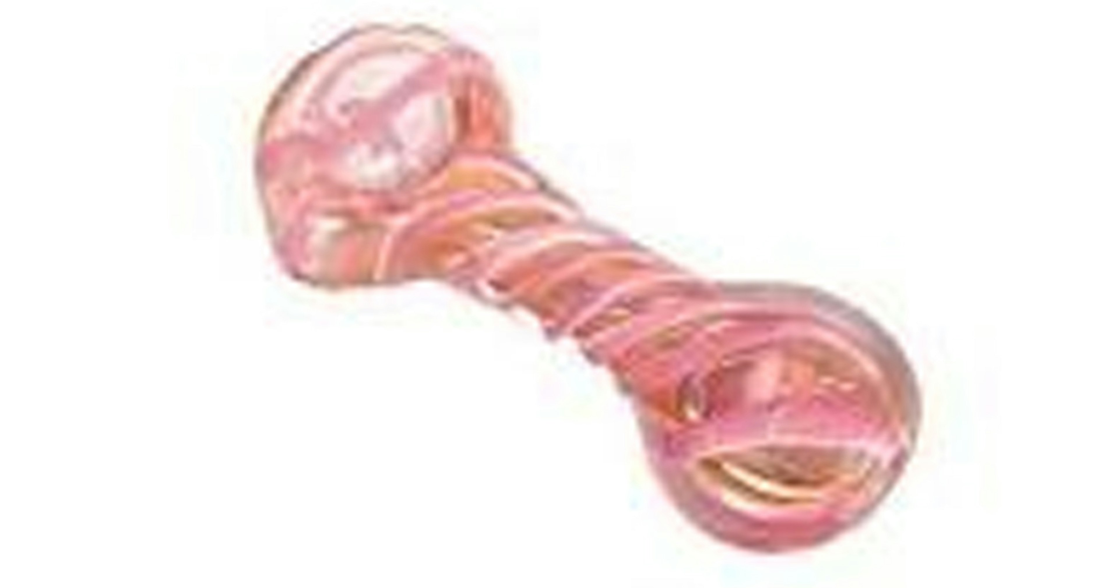 25C White Pipe with Pink Spiral