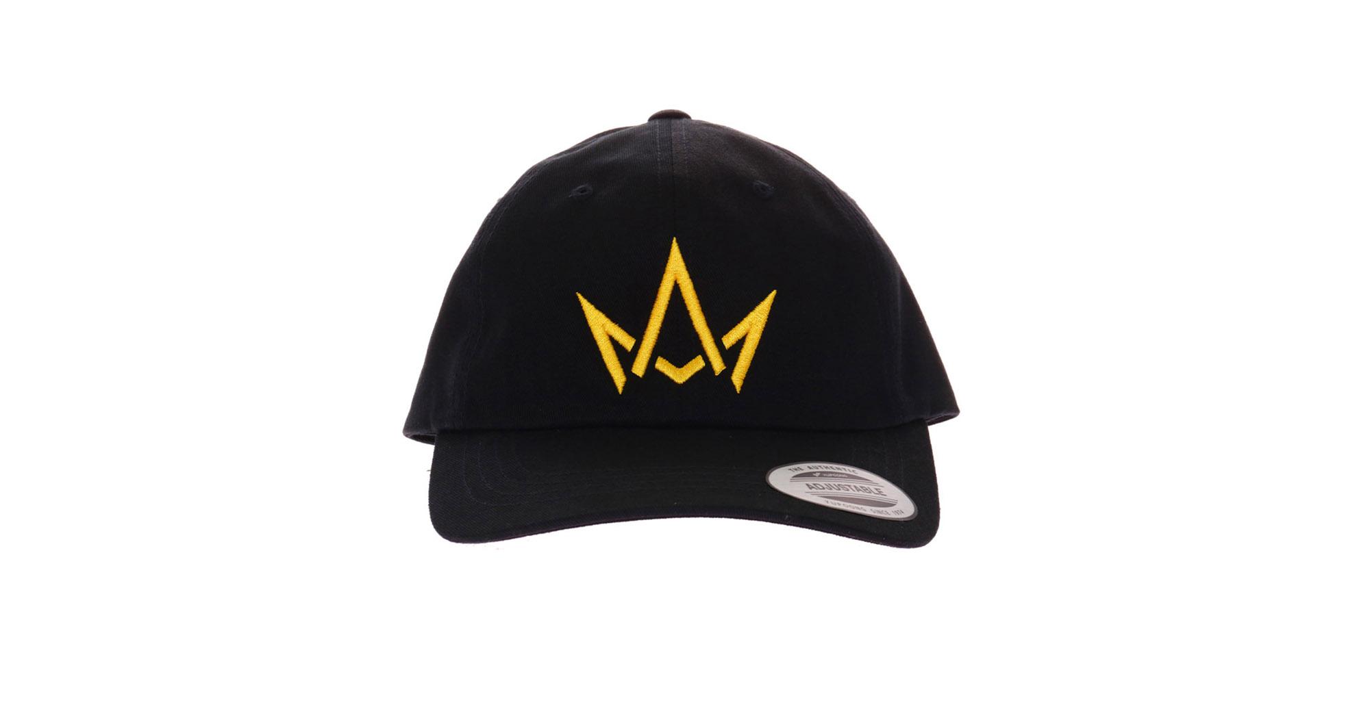 Black Hat Yellow Gold Crown