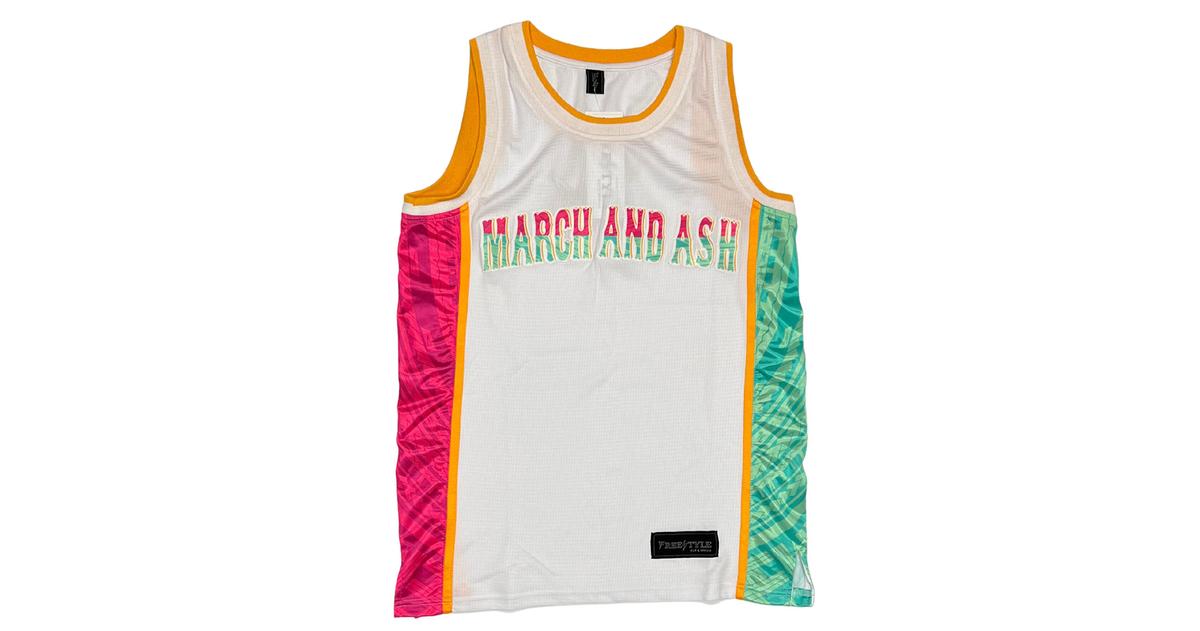 Men's White Basketball Jersey