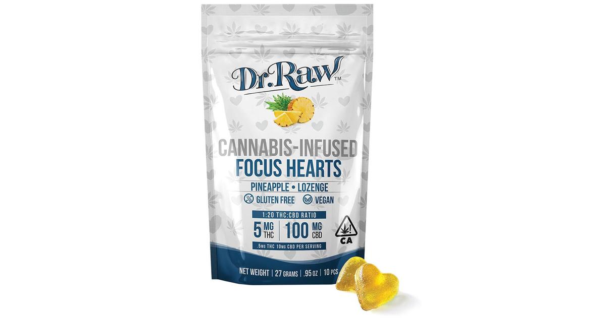 Pineapple Focus CBD Hearts