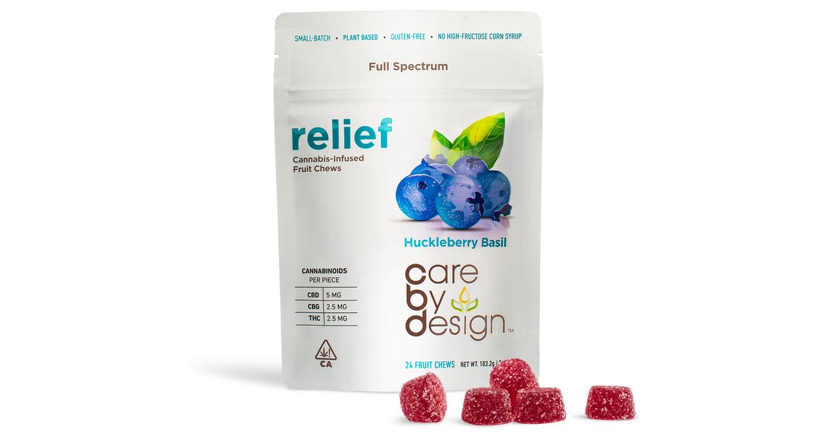 Huckleberry Basil Relief Gummies