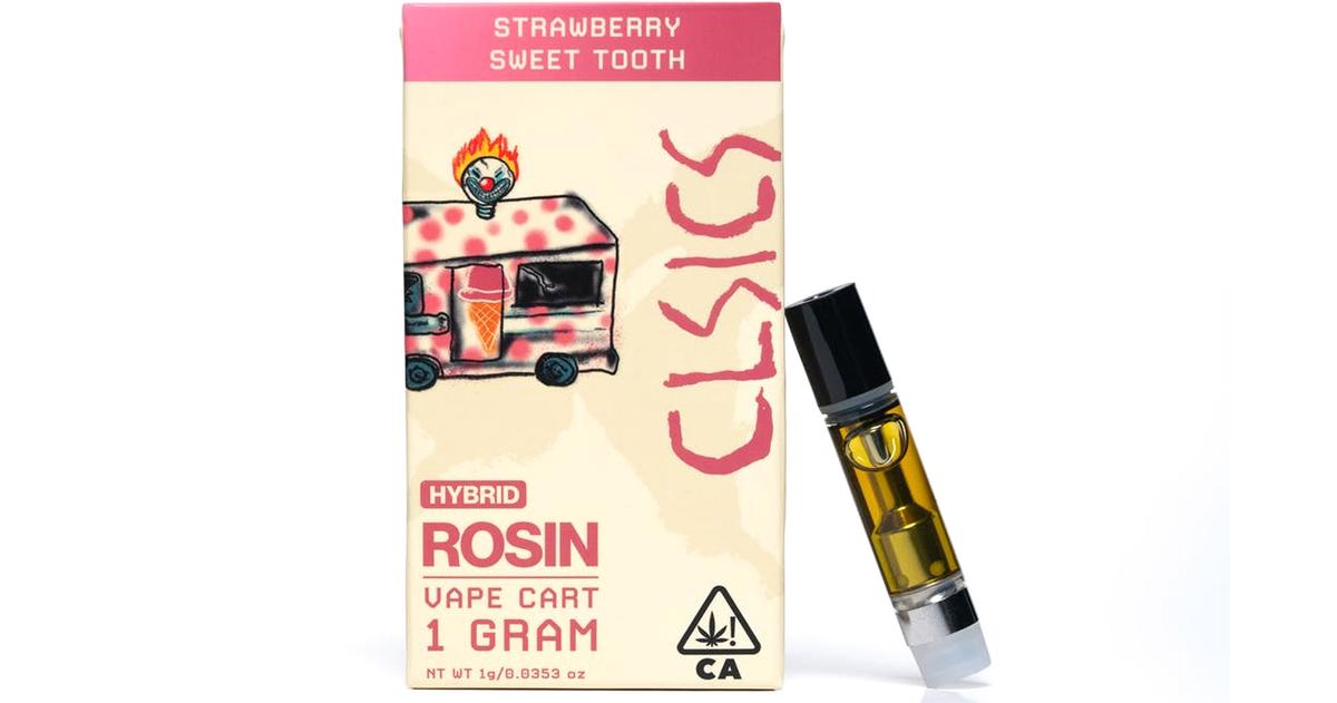 Strawberry Sweet Tooth Live Rosin Cartridge