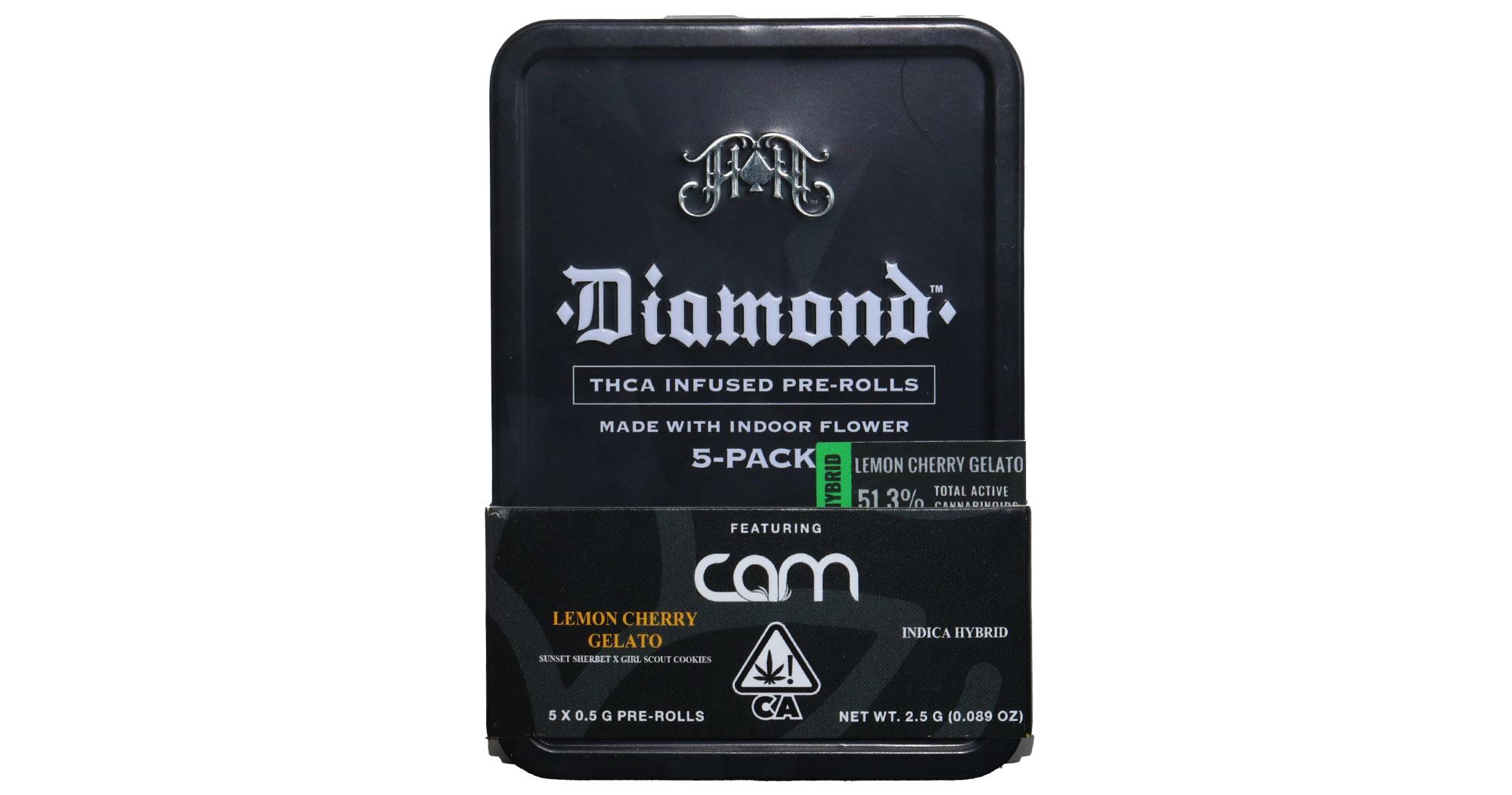 Lemon Cherry Gelato Diamond Infused Pre-Rolls