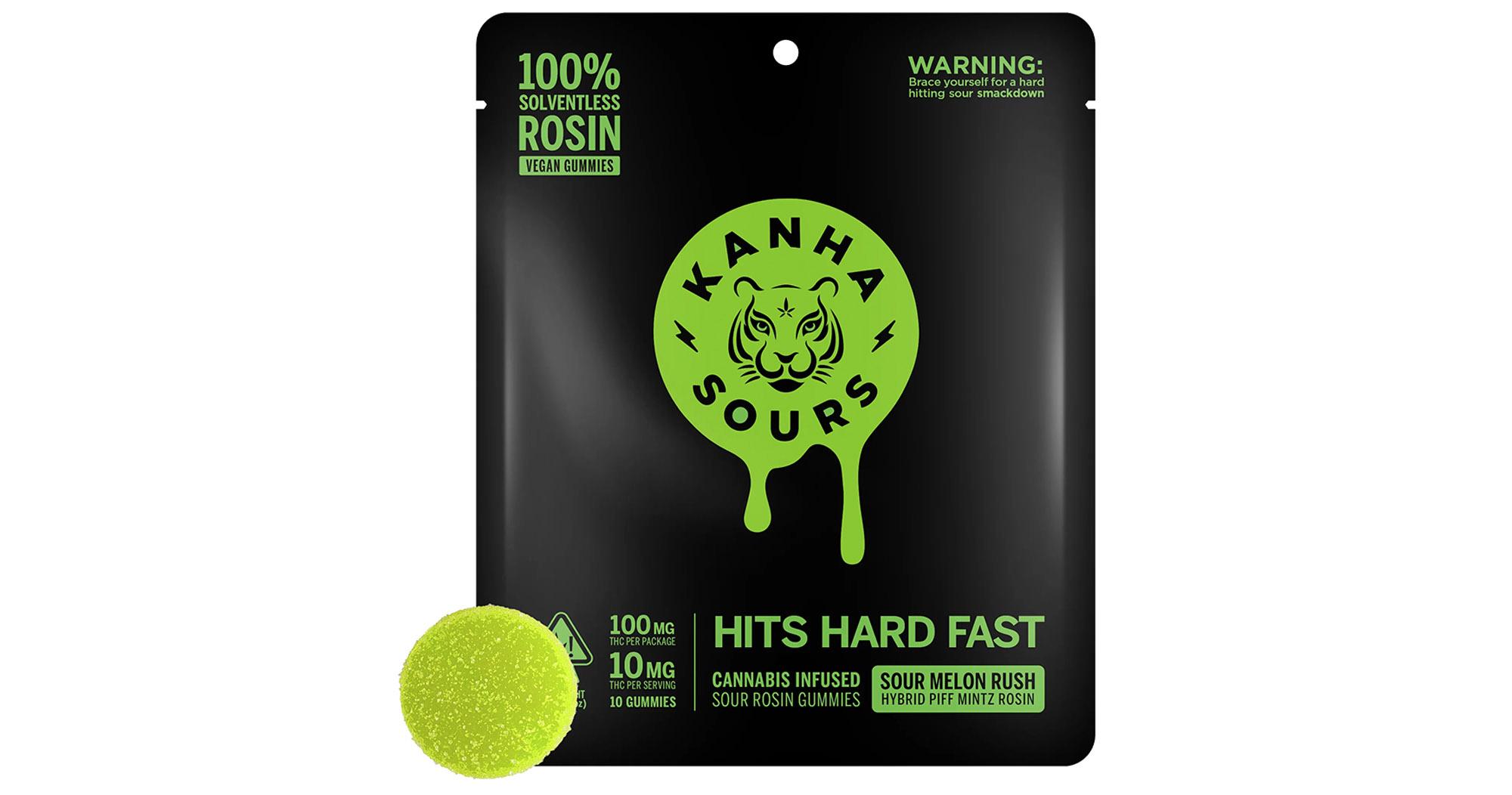 Sour Melon Rush Hybrid Vegan Nanomolecular Rosin Gummies