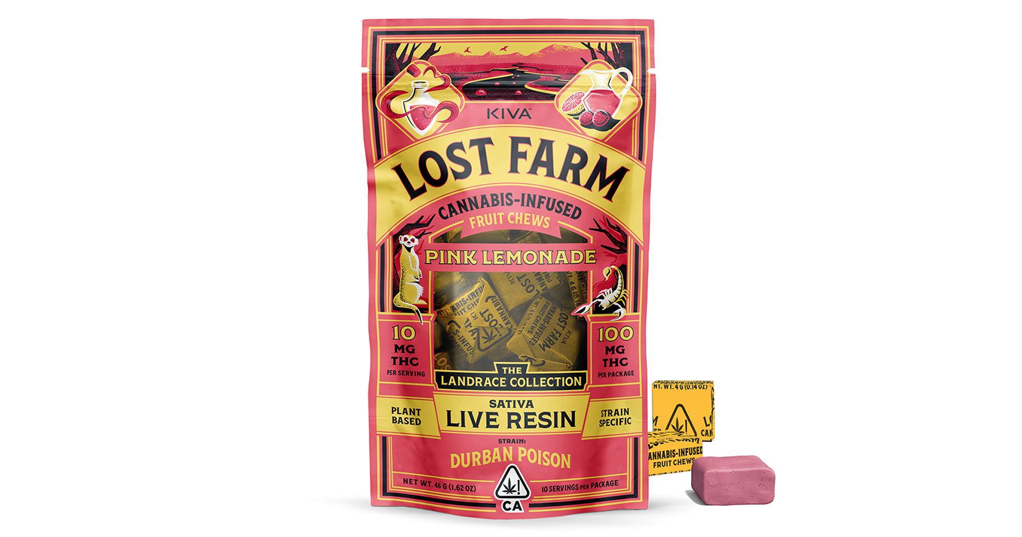 Pink Lemonade Durban Poison Live Resin Fruit Chews