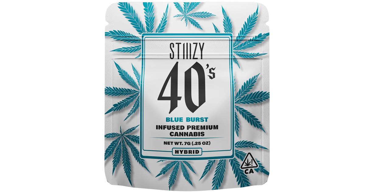 Blue Burst 40's Infused Flower