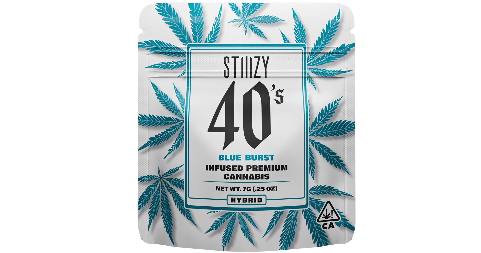 Blue Burst 40's Infused Flower