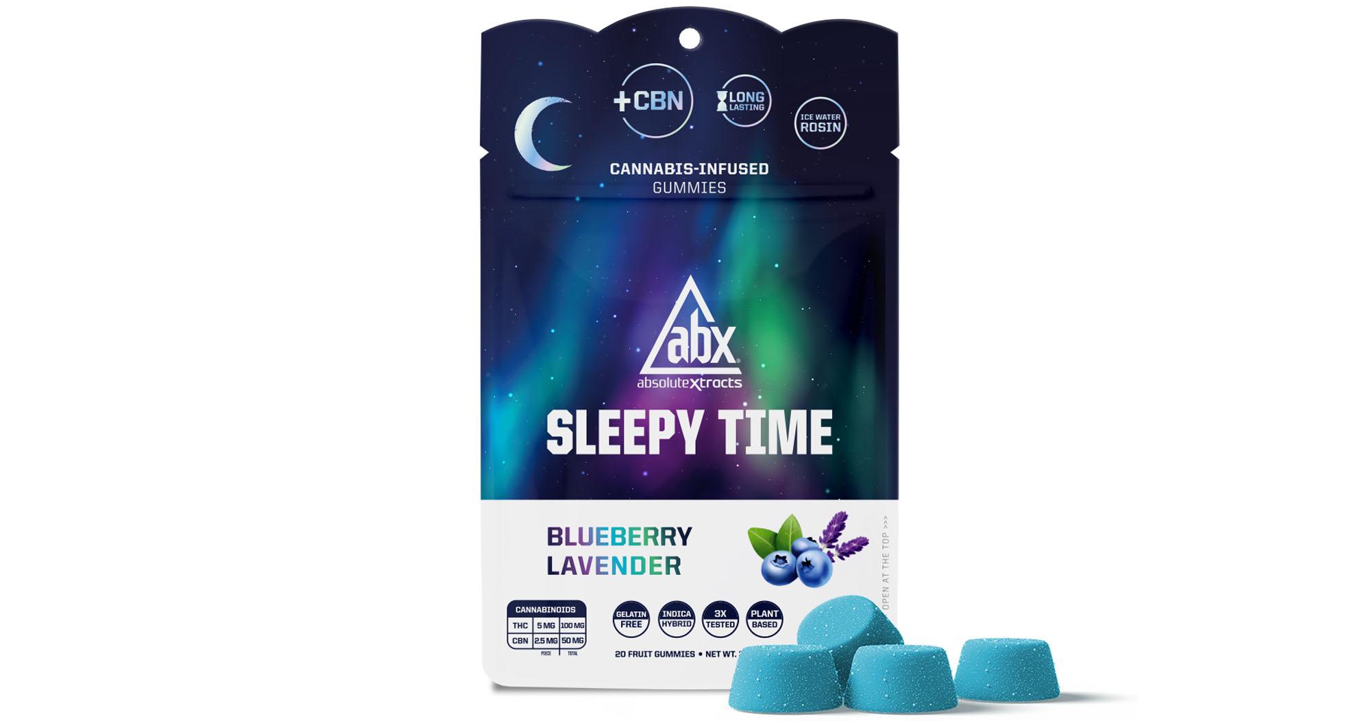 Blueberry Lavender 2:1 THC:CBN Sleepy Time Solventless Gummies