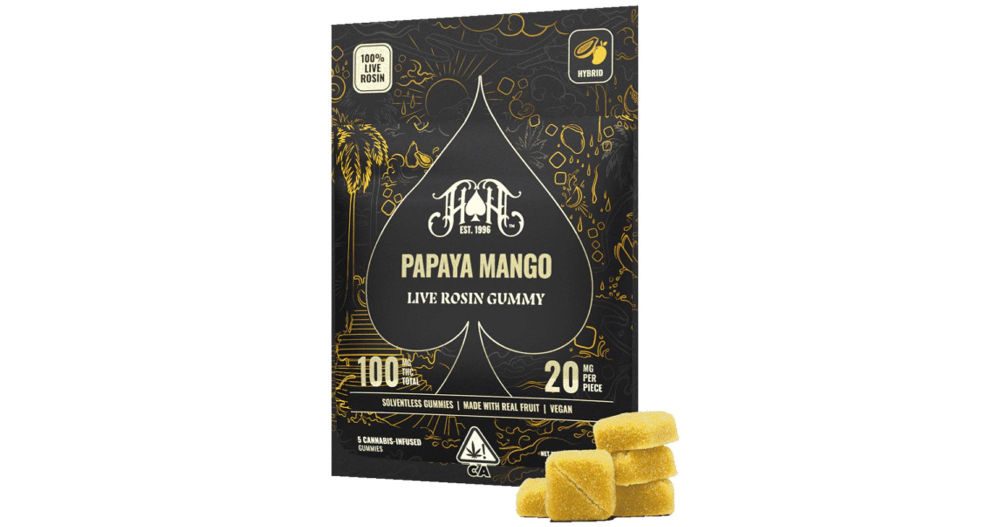Papaya Mango Live Rosin Gummies