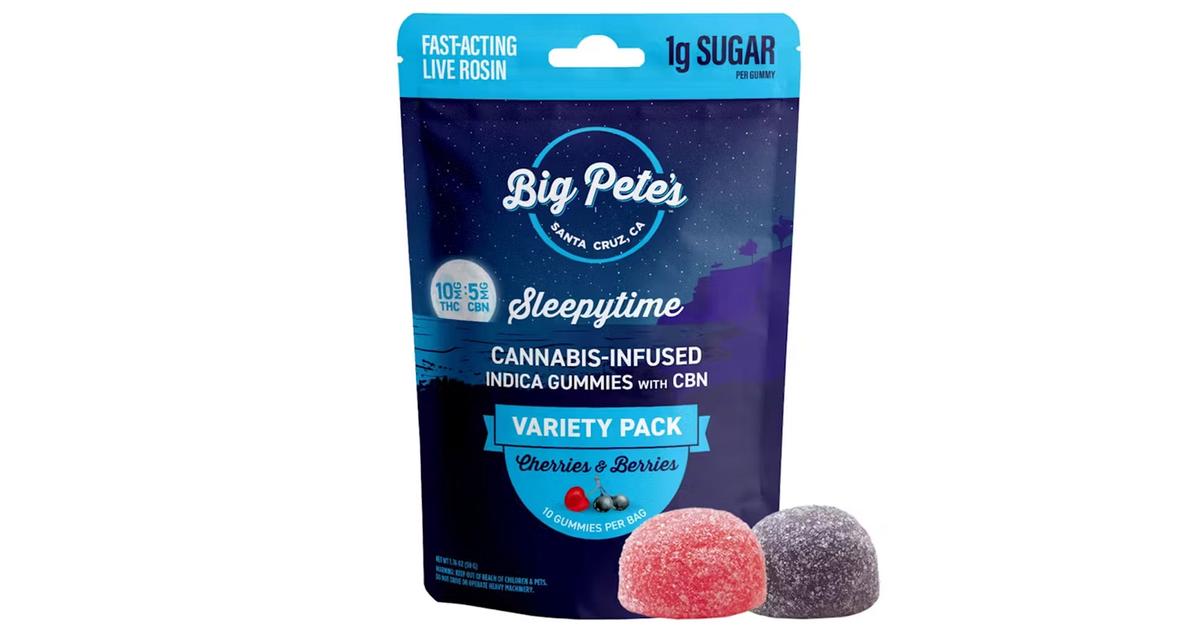 Cherries & Berries 2:1 THC:CBN Sleepytime Fast Acting Live Rosin Gummies