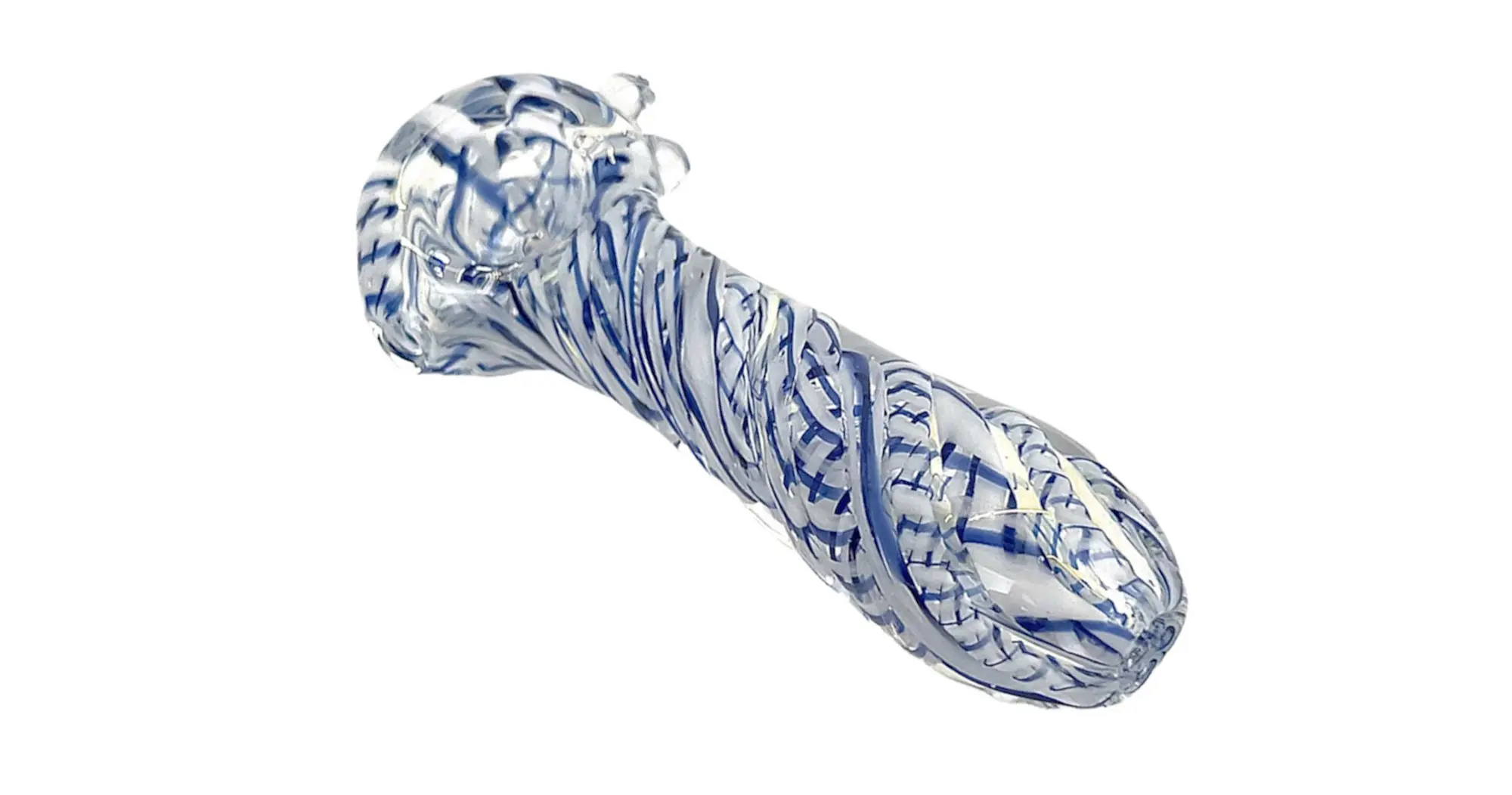 25A Blue and White Twist Pipe