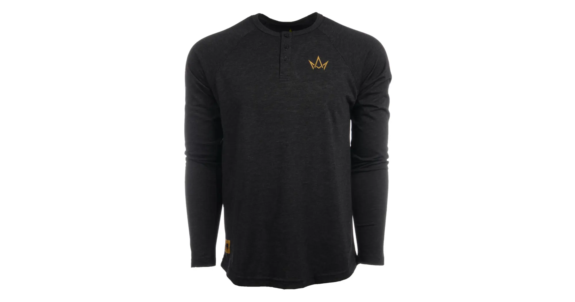 March and Ash Embroidered Crown Henley