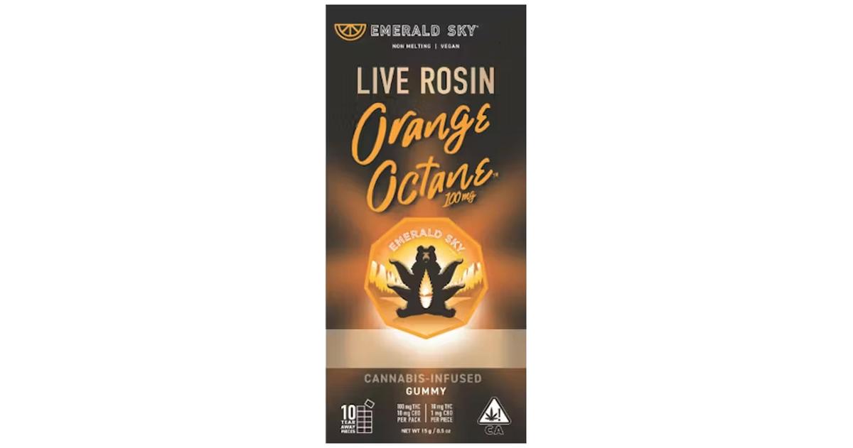 Orange Octane 10:1 THC:CBD Live Rosin Gummy