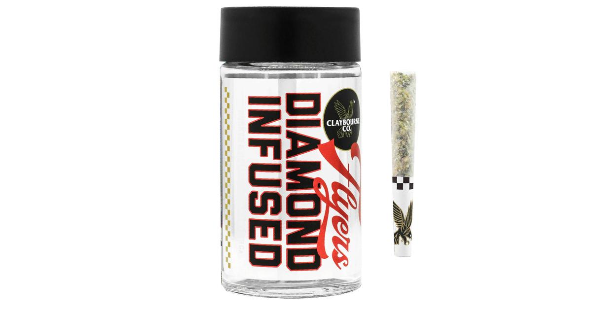 Peach Pie Flyers Frosted Infused Pre-Rolls