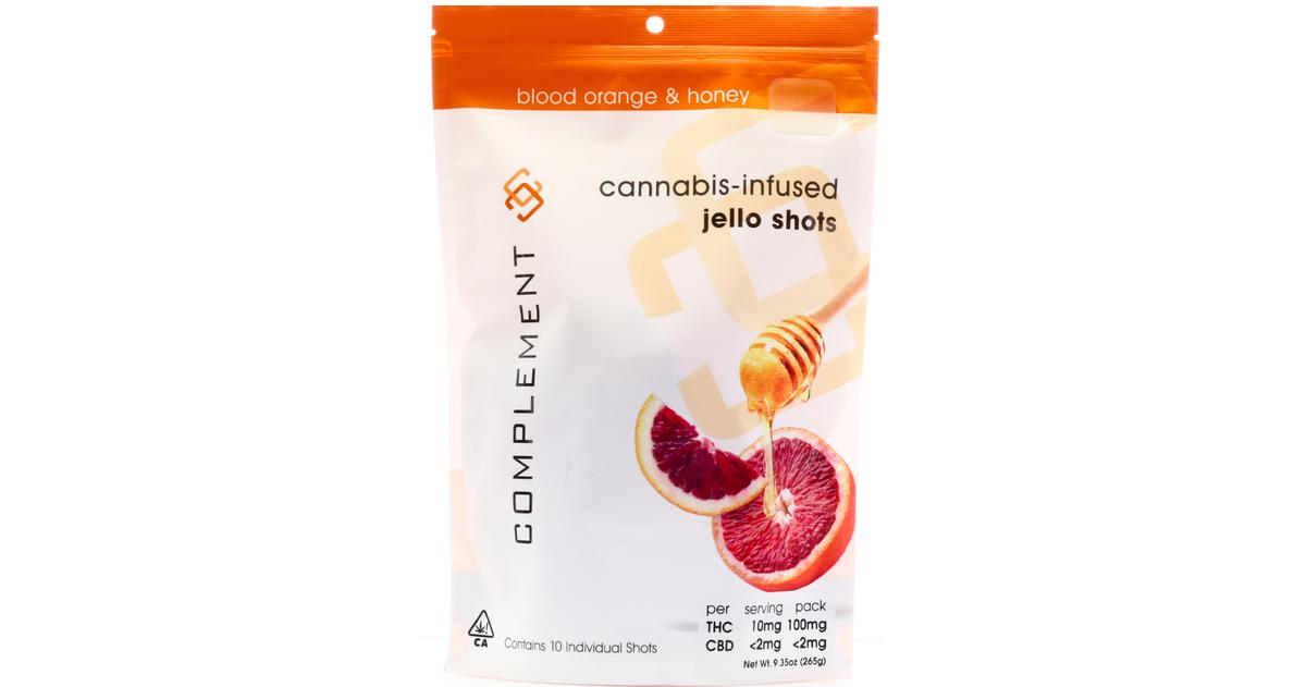 Blood Orange & Honey Jello Shots