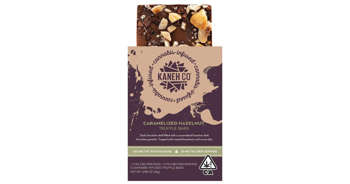 Caramelized Hazelnut Truffle Bars