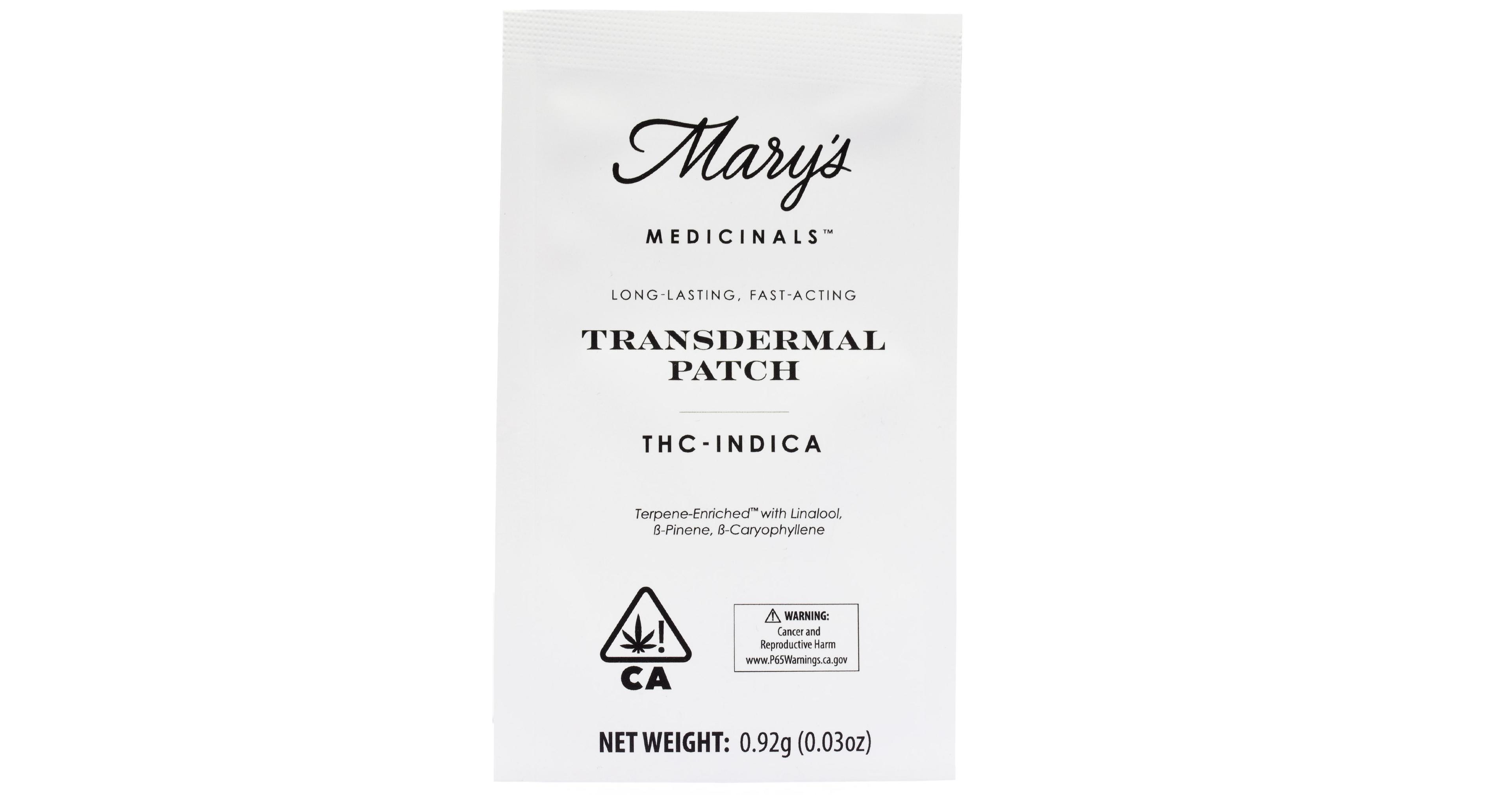 Relax THC Indica Transdermal Patch