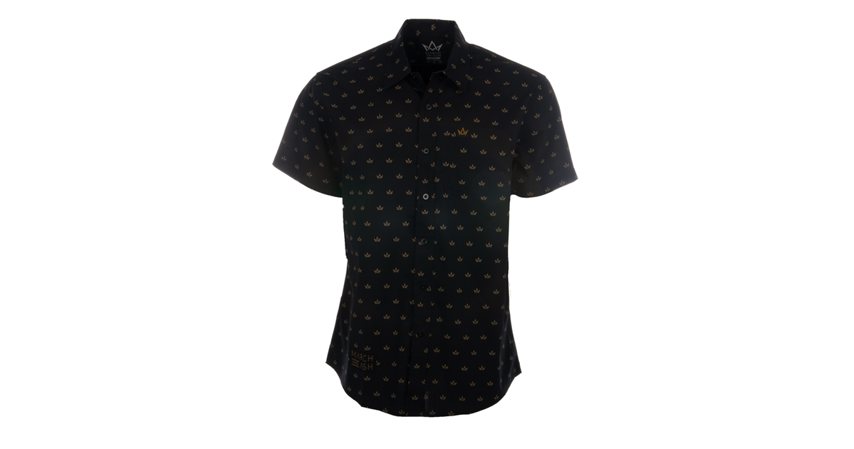 Men's Gold Crown Chambray Collared Shirt