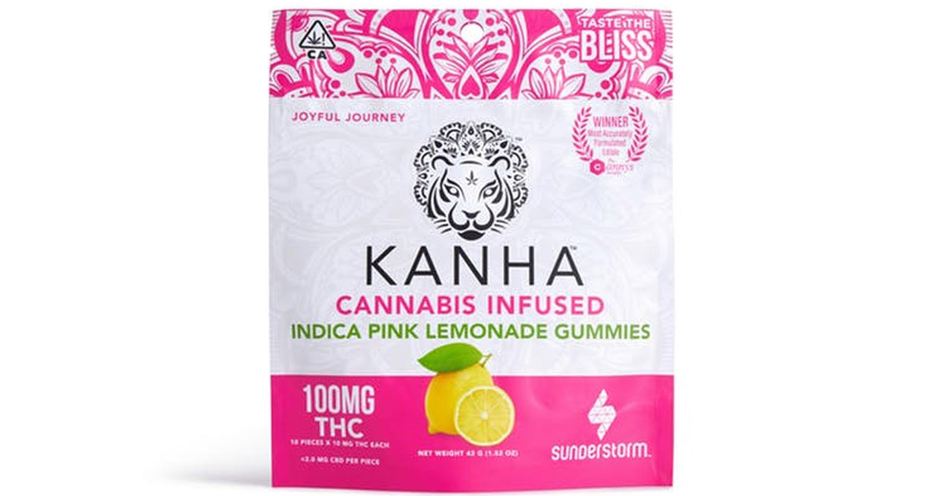 Pink Lemonade Indica Gummies