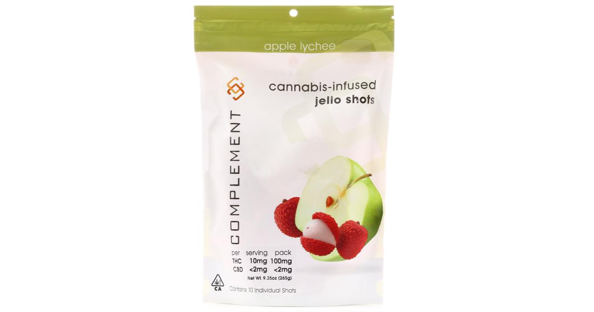 Apple Lychee Jello Shots