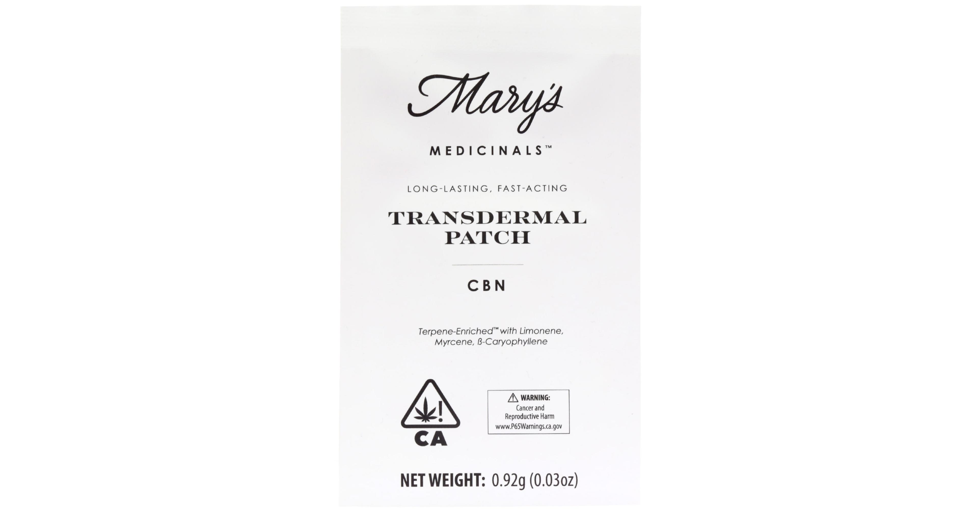 Sleep CBN Transdermal Patch